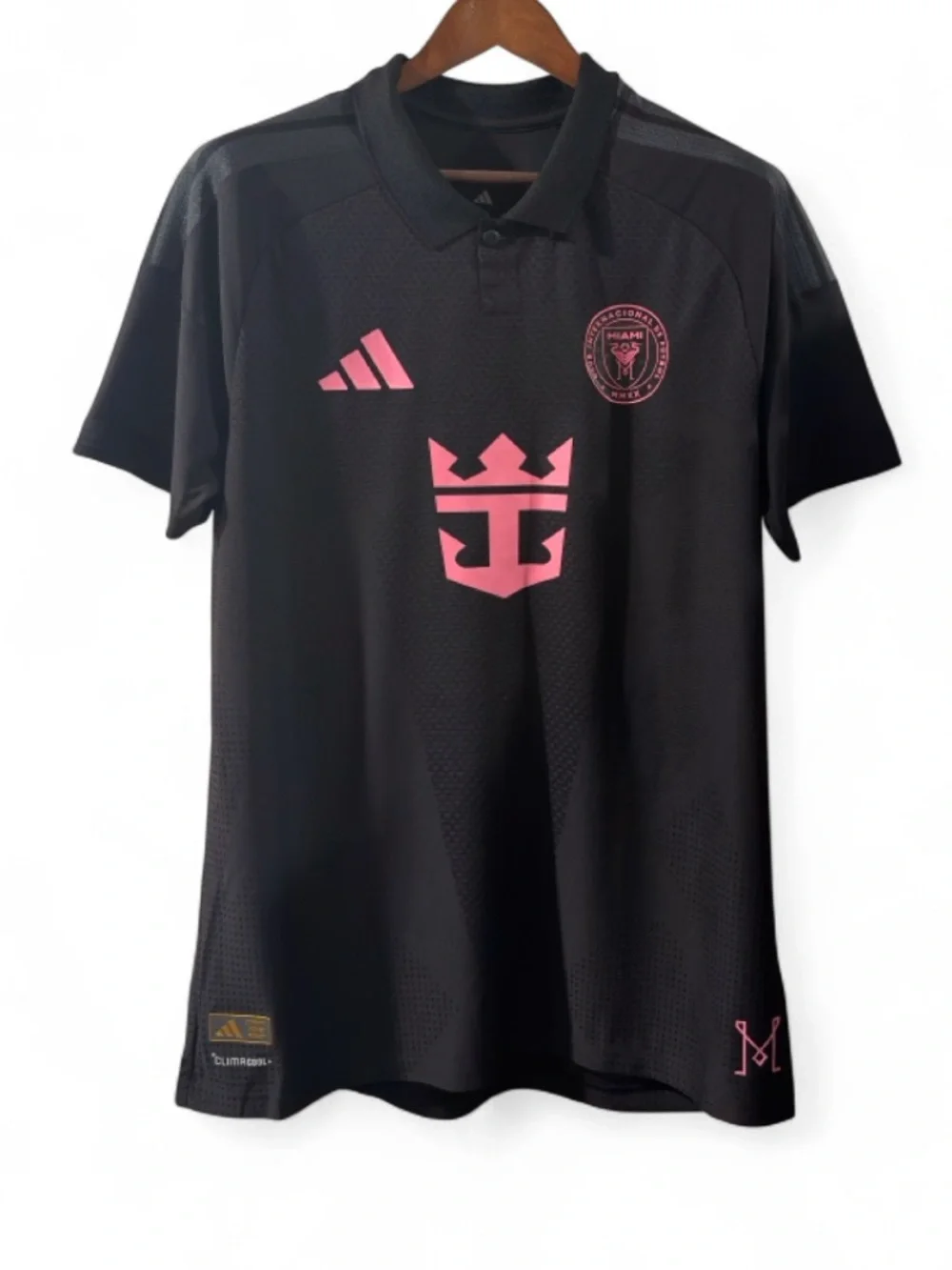 adidas Authentic MLS Inter Miami CF Away Soccer Jersey Polo Size Large (NWT)